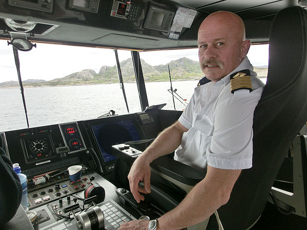 Kaptein på MS Foldafjord, Geir Olsen.