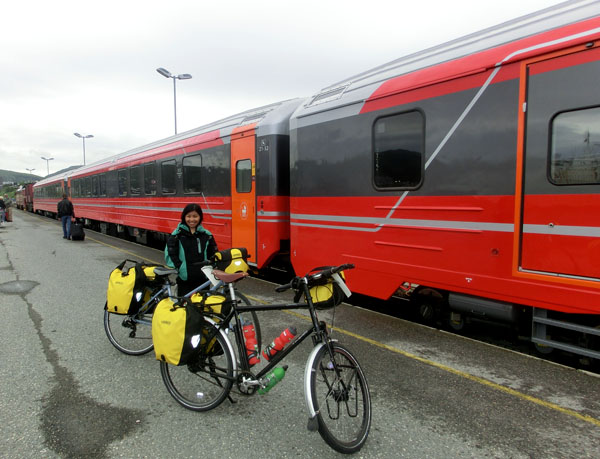 Hjemturen fra Bodø til Levanger tar vi med NSB.