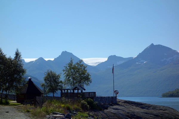 Furøy Camping - utsikt mot Svartisen